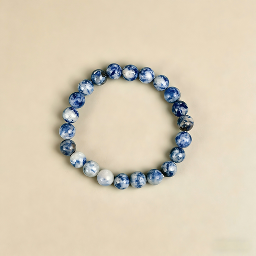 Blue Spot Jasper  Beaded Bracelet