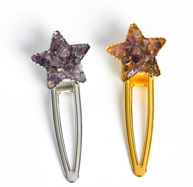 crystal star hairpin