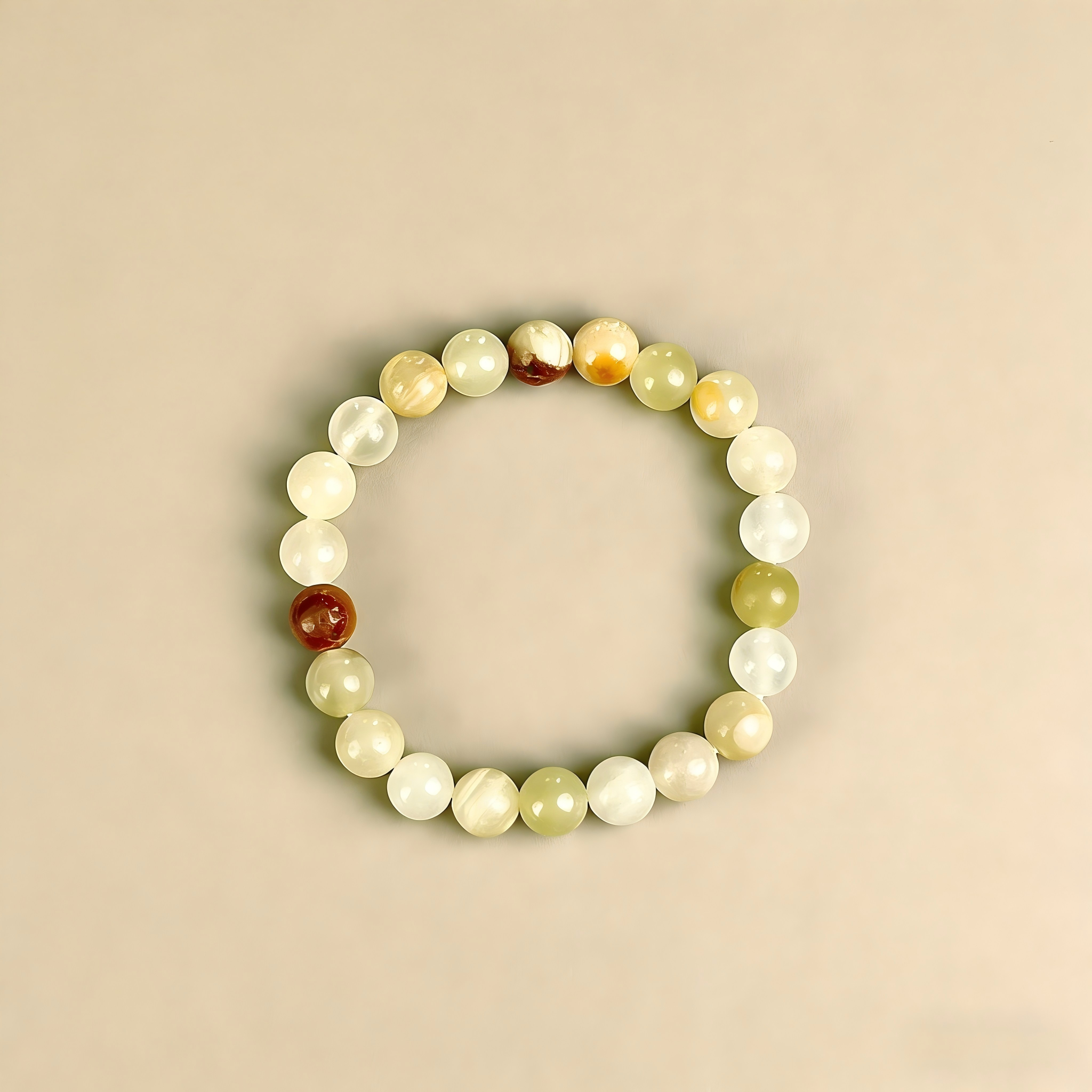 Afghanistan Jade  Beaded Bracelet