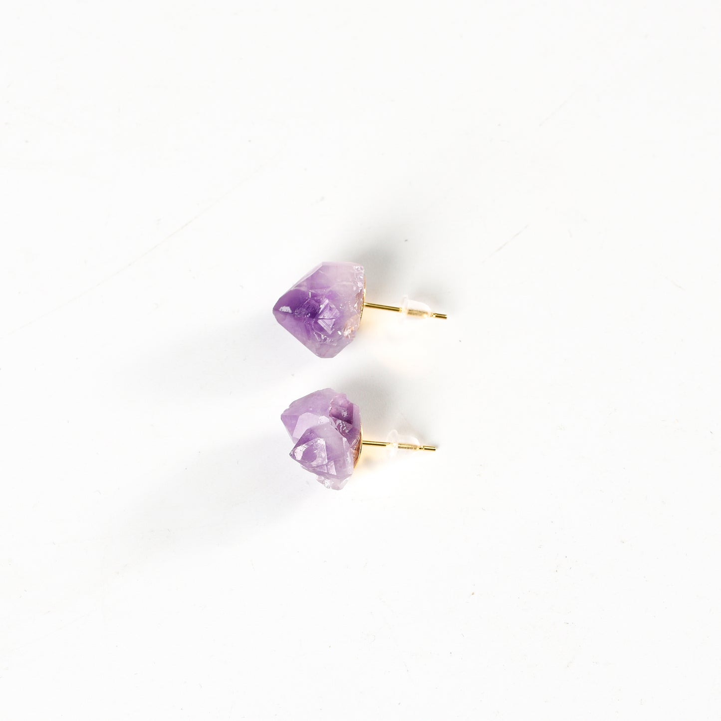 Amethyst Teeth Earring