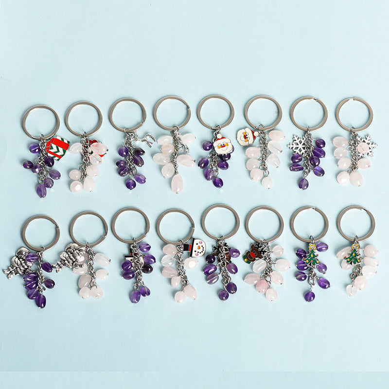 Grape Christmas Keychain