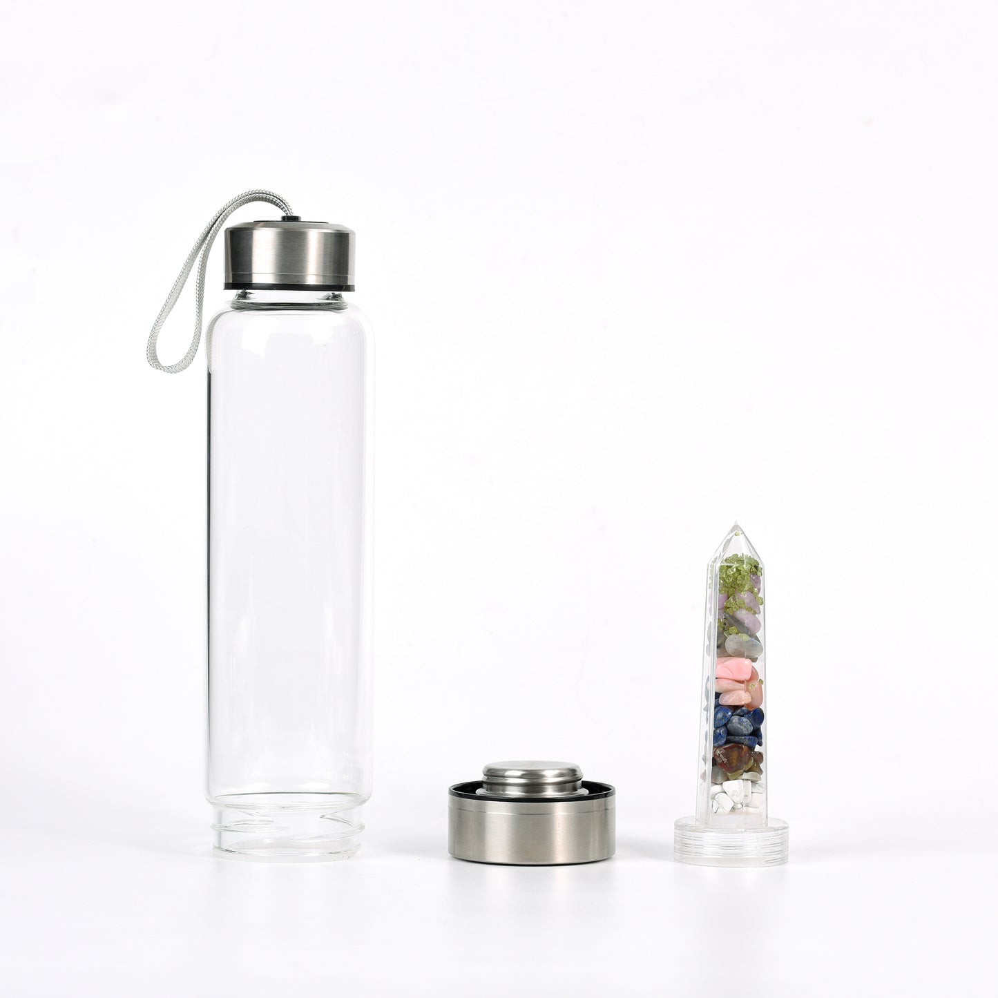 Chips Tower Energy Water Bottle（Sliver Cap）