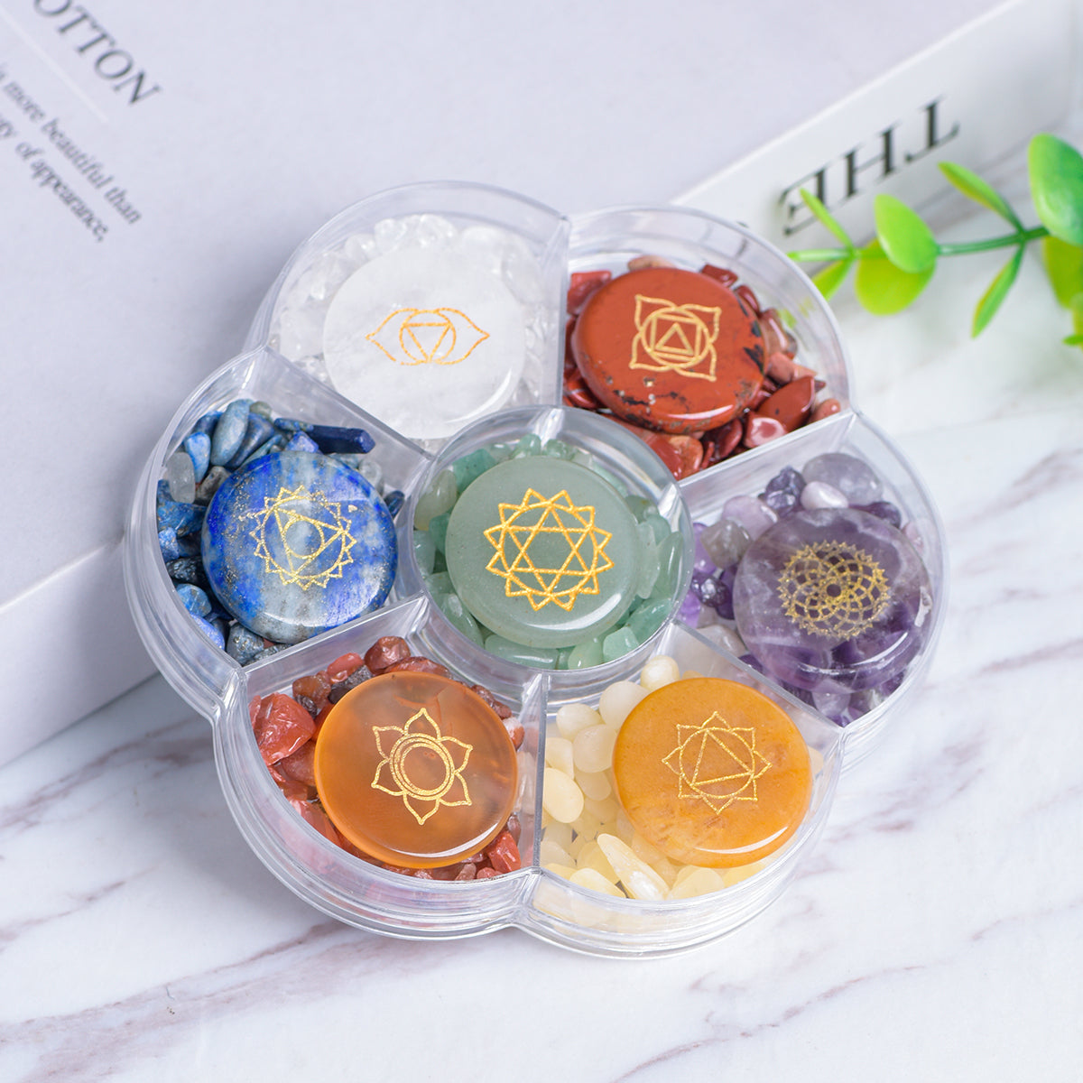 Seven Chakras Flower Set