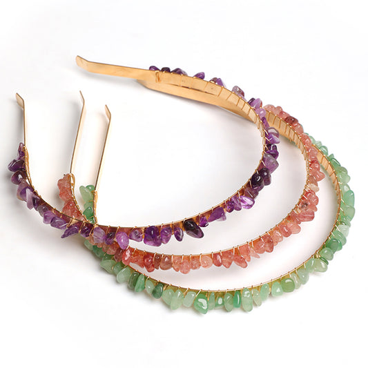 crystal chips hairband