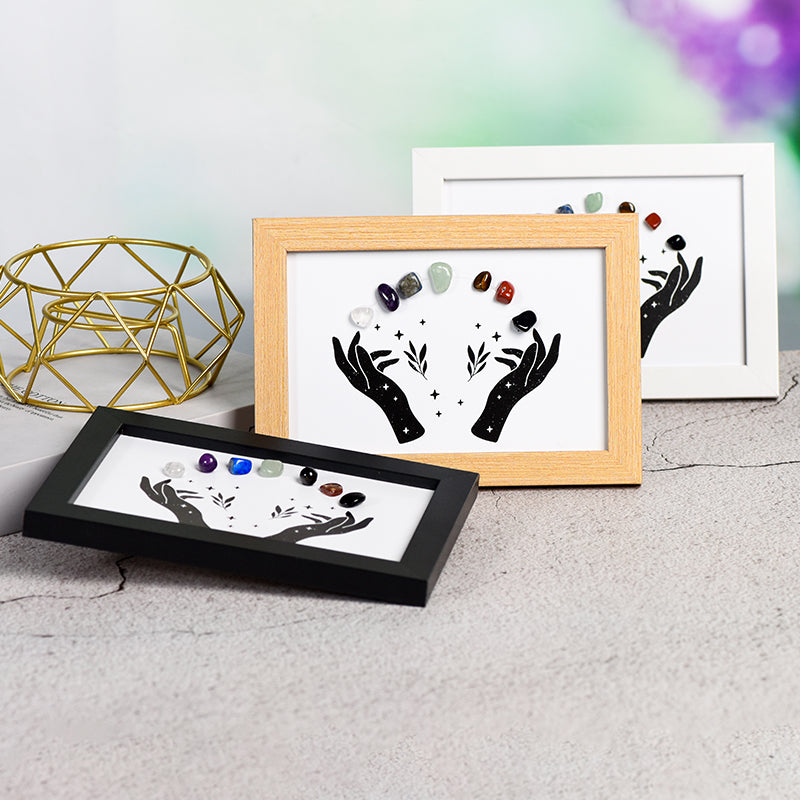 Pair Of Hands Seven Chakras Frame