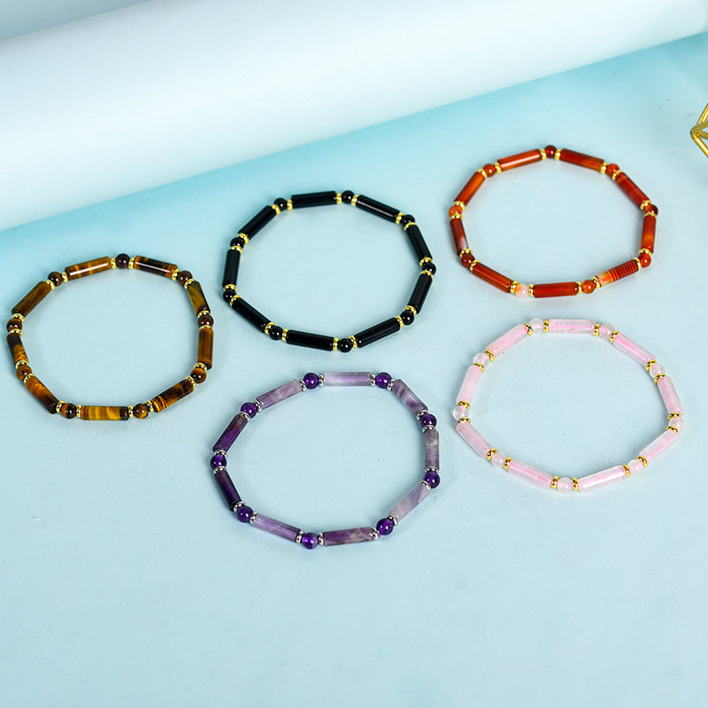 Round tube Beads Bracelet