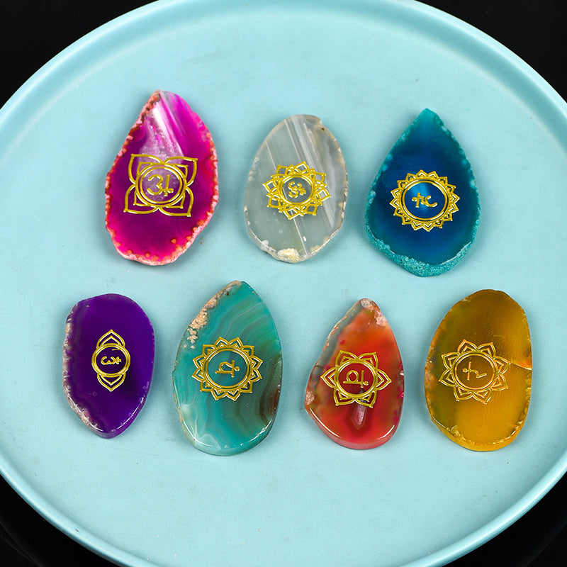 Seven Chakra Agate Set