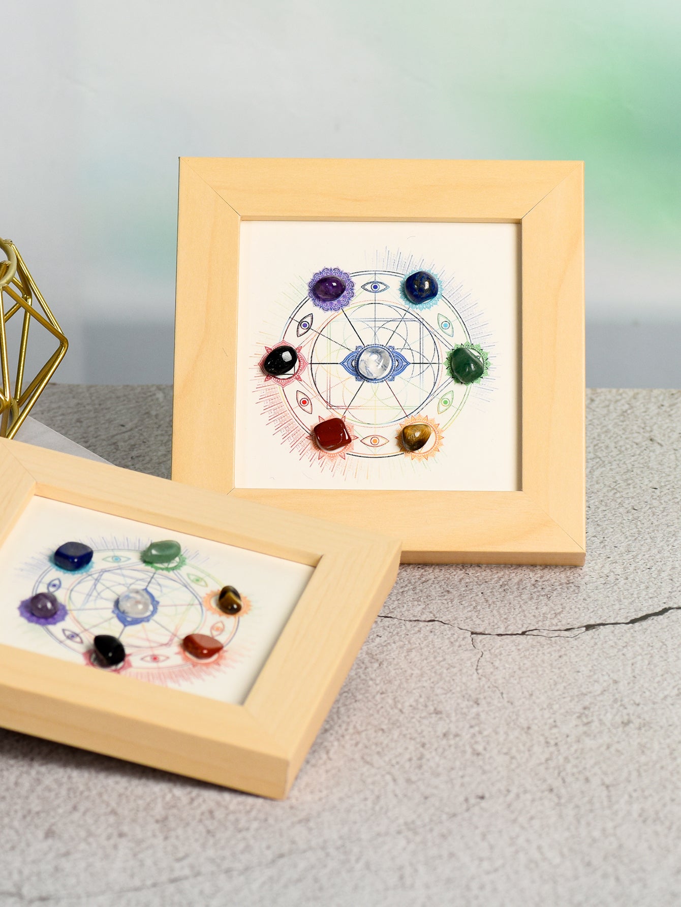 Square Seven Chakras Frame