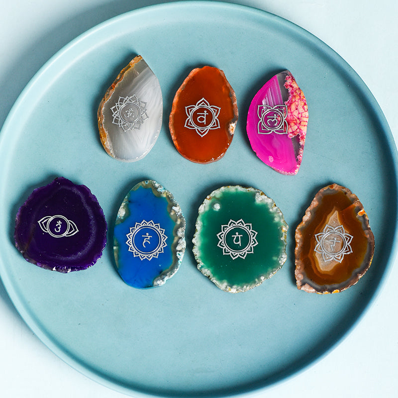 Seven Chakra Agate Set