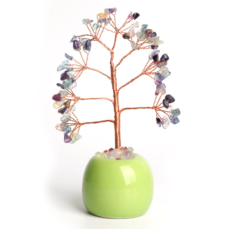 Apple Vase Crystal Tree