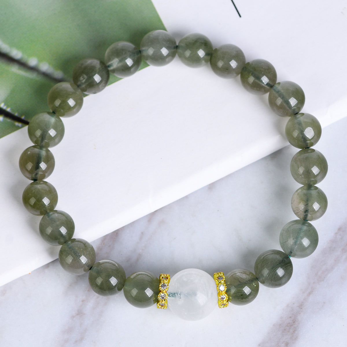 Green Rutilated Bracelet