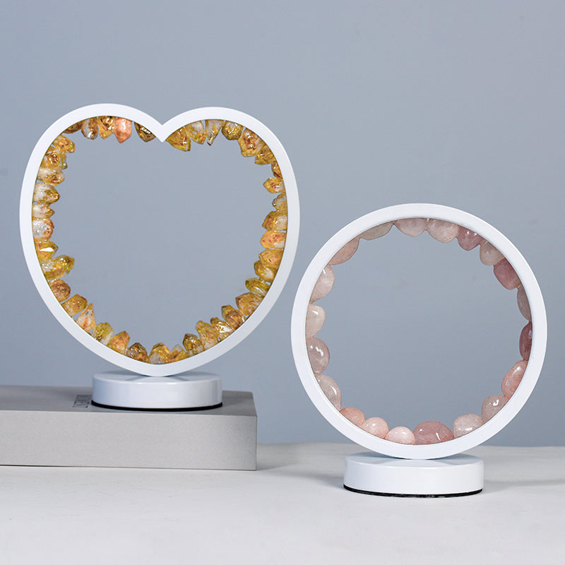 Round Heart Shaped Night Light