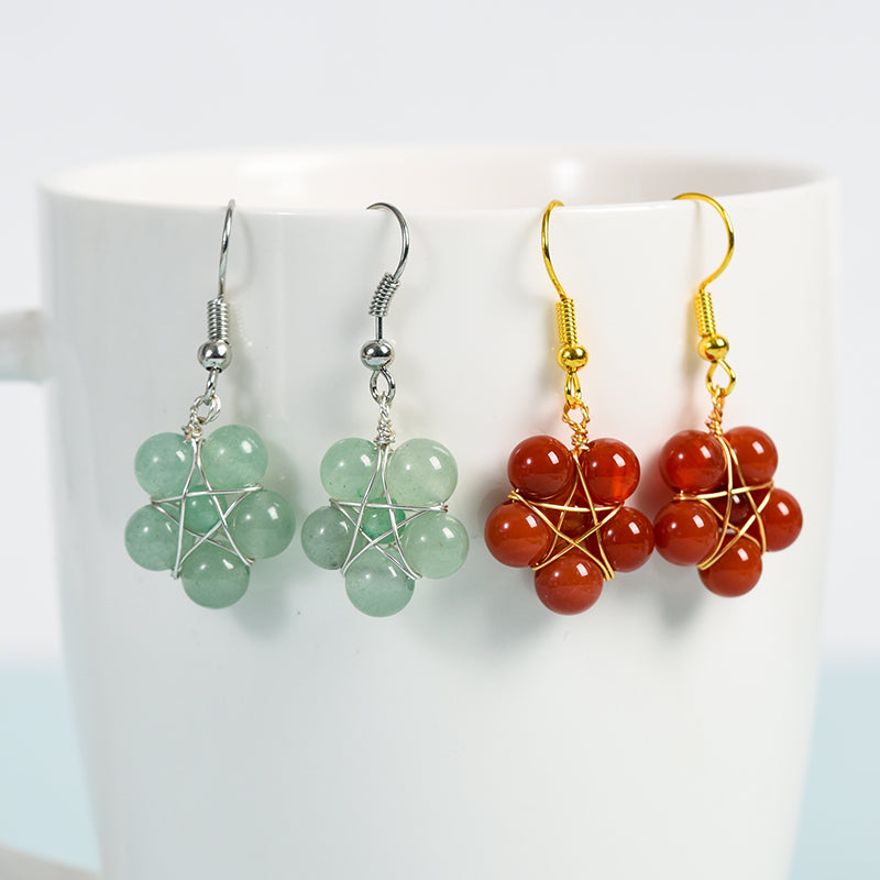 Bead Flower Earring