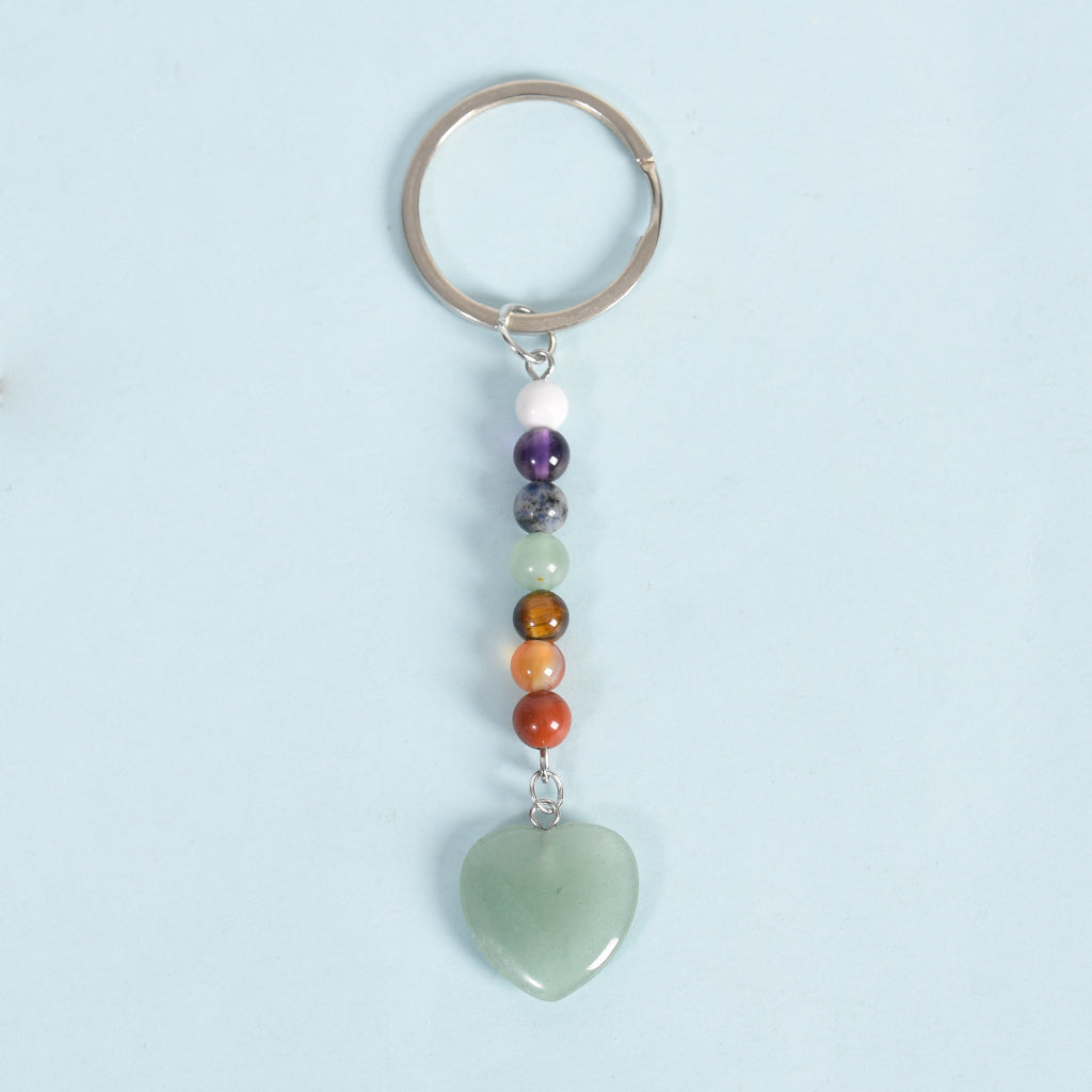 seven chakras keychain