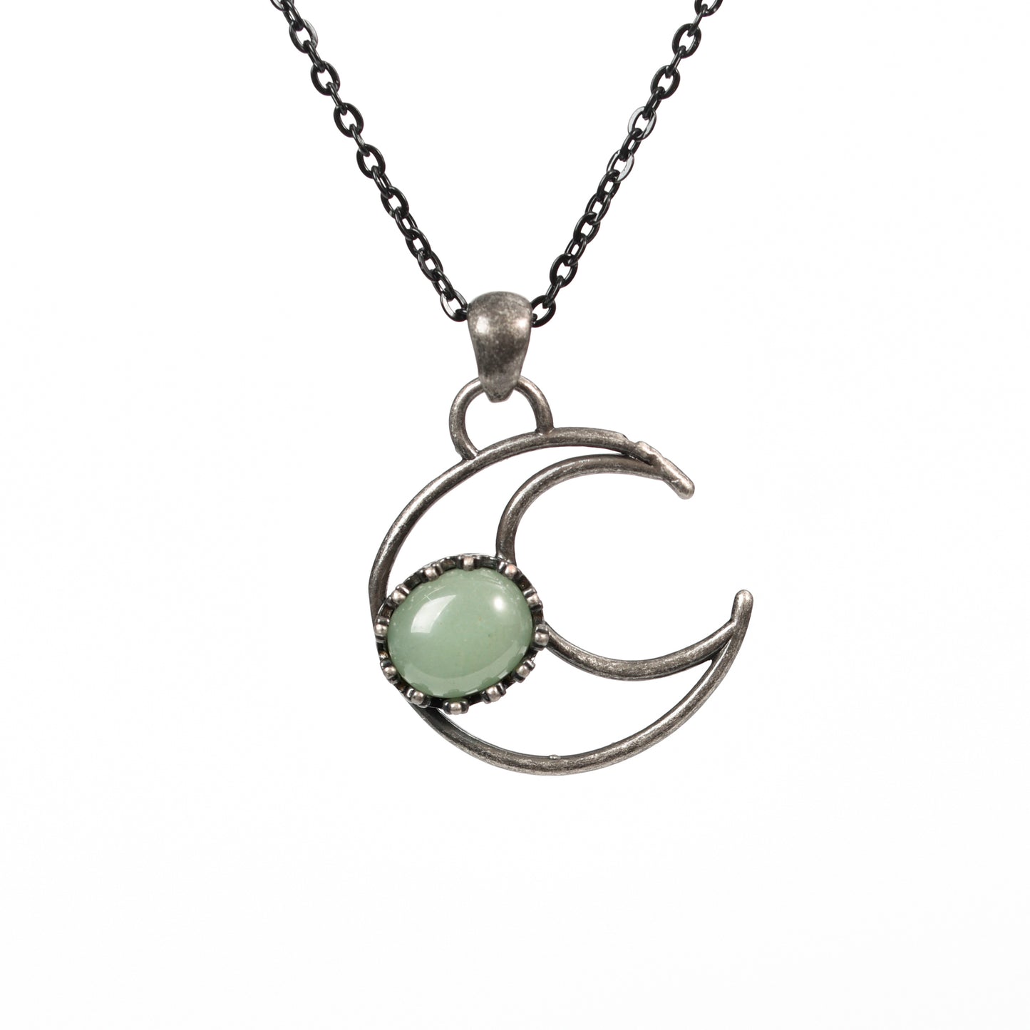 Oval Cut WIth Moon Pendant