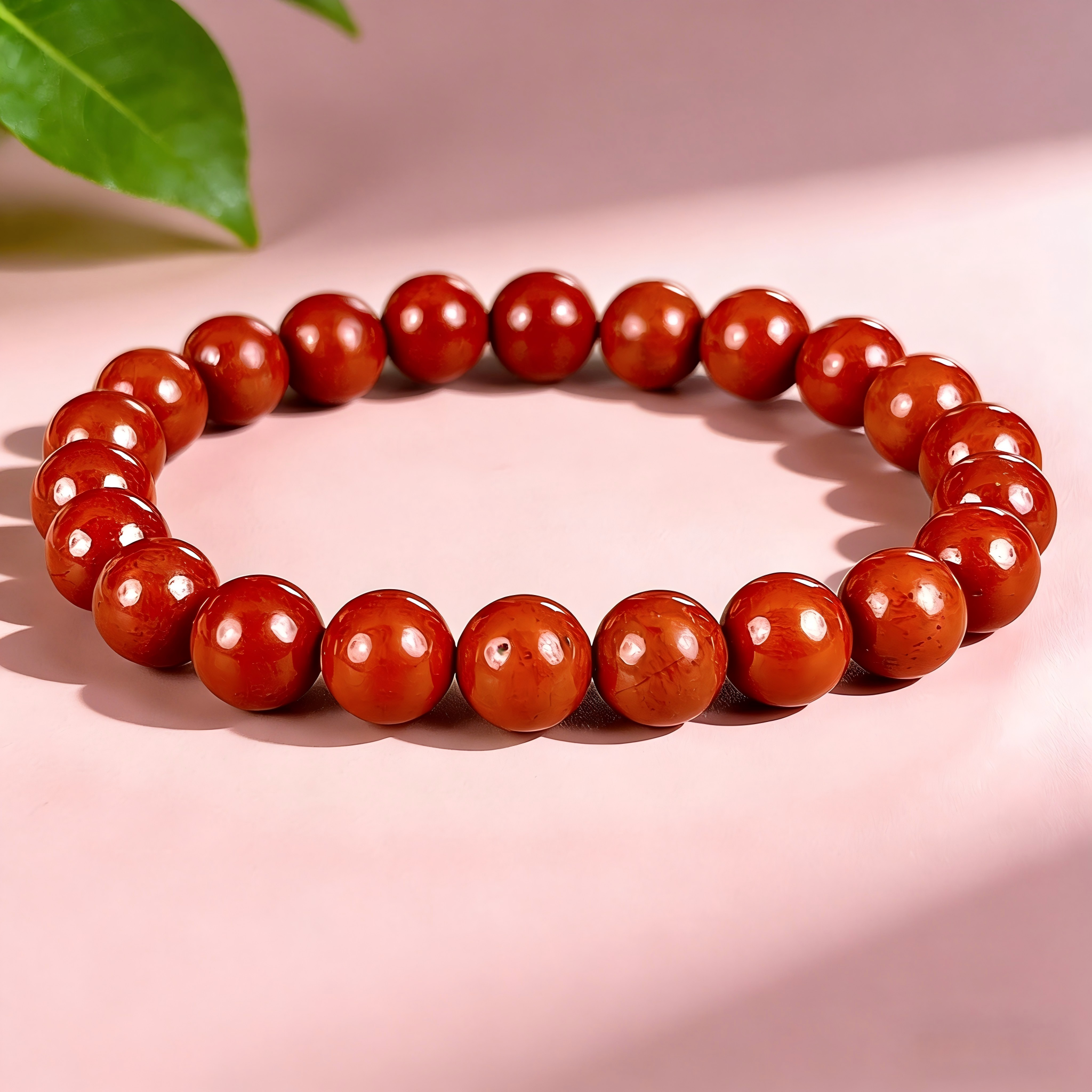 Red Jasper  Beaded Bracelet