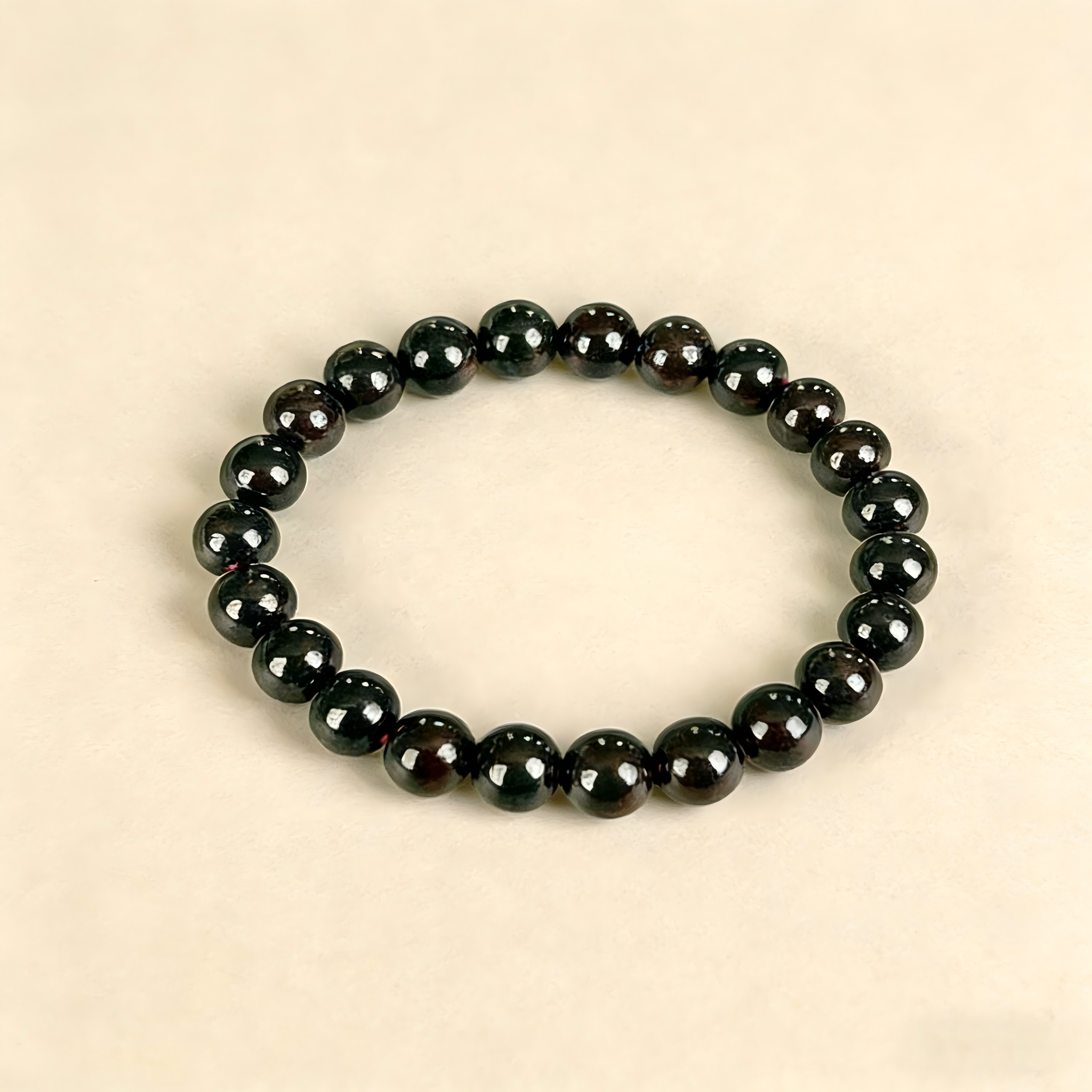 Garnet  Beaded Bracelet