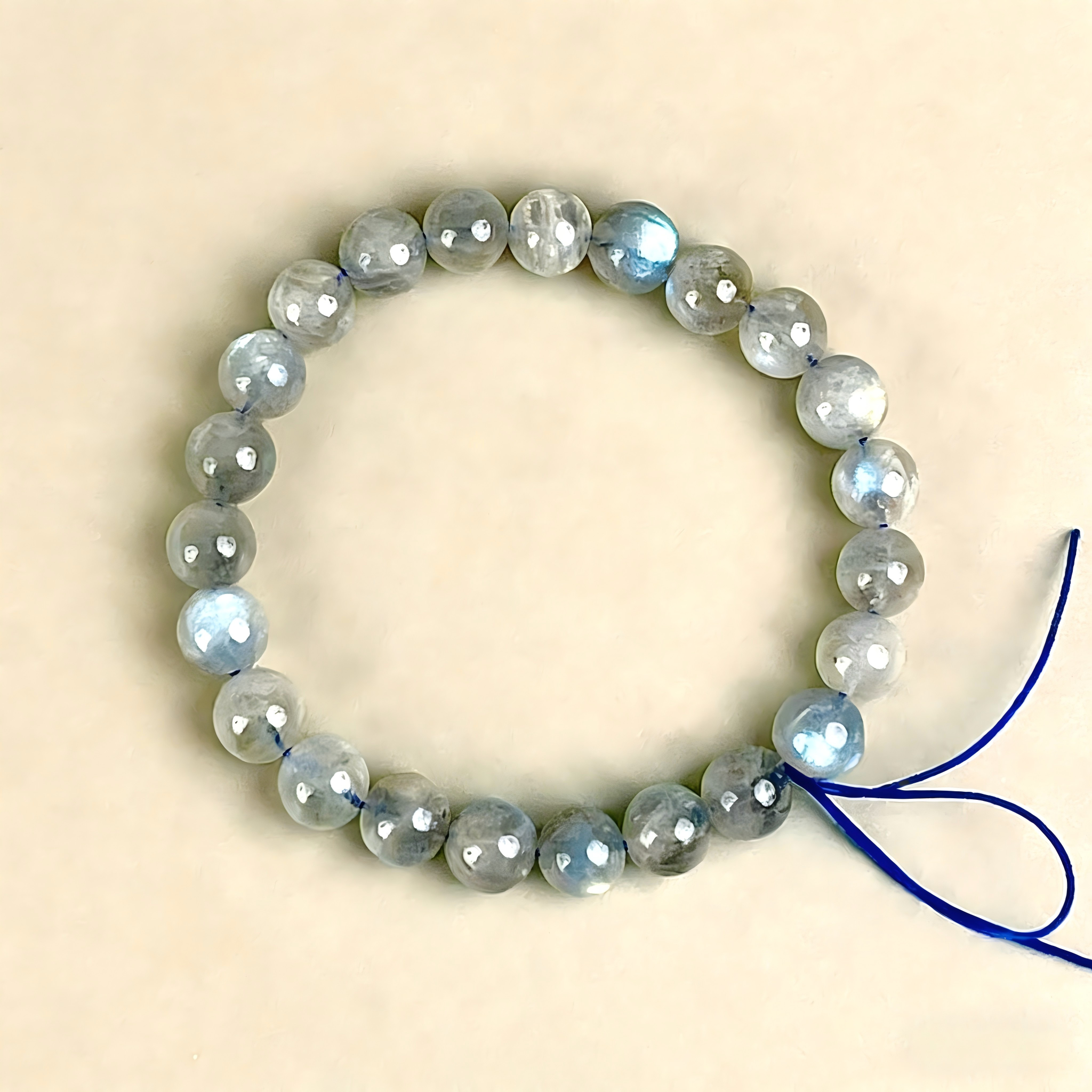 Blue Labradorite  Beaded Bracelet