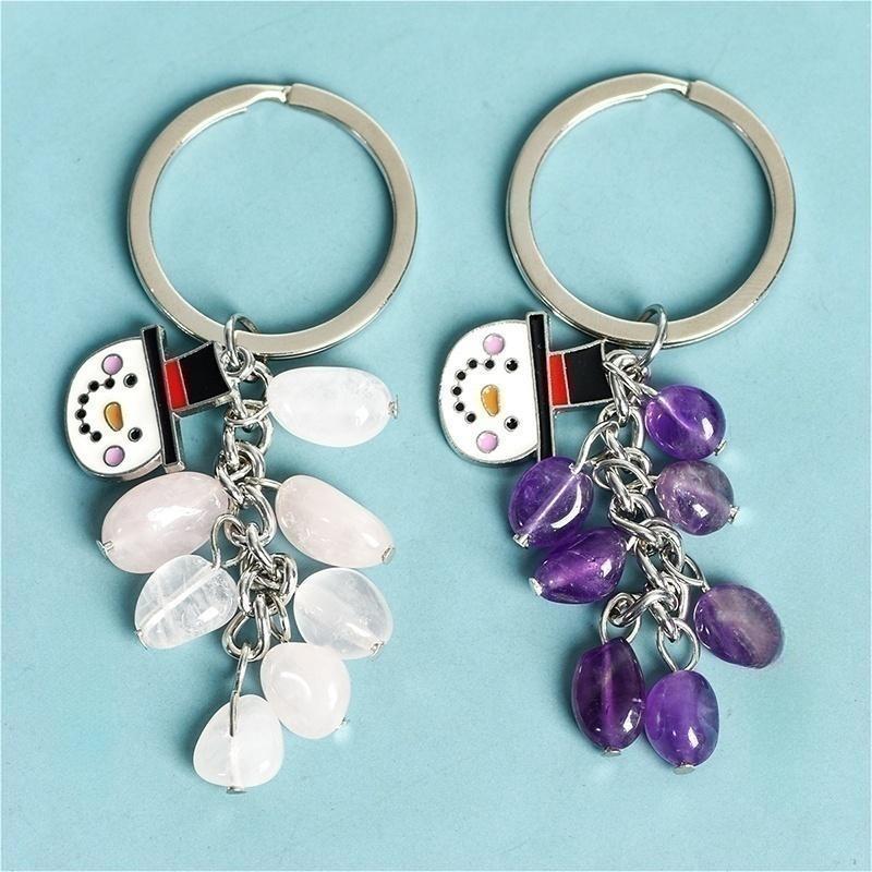 Grape Christmas Keychain