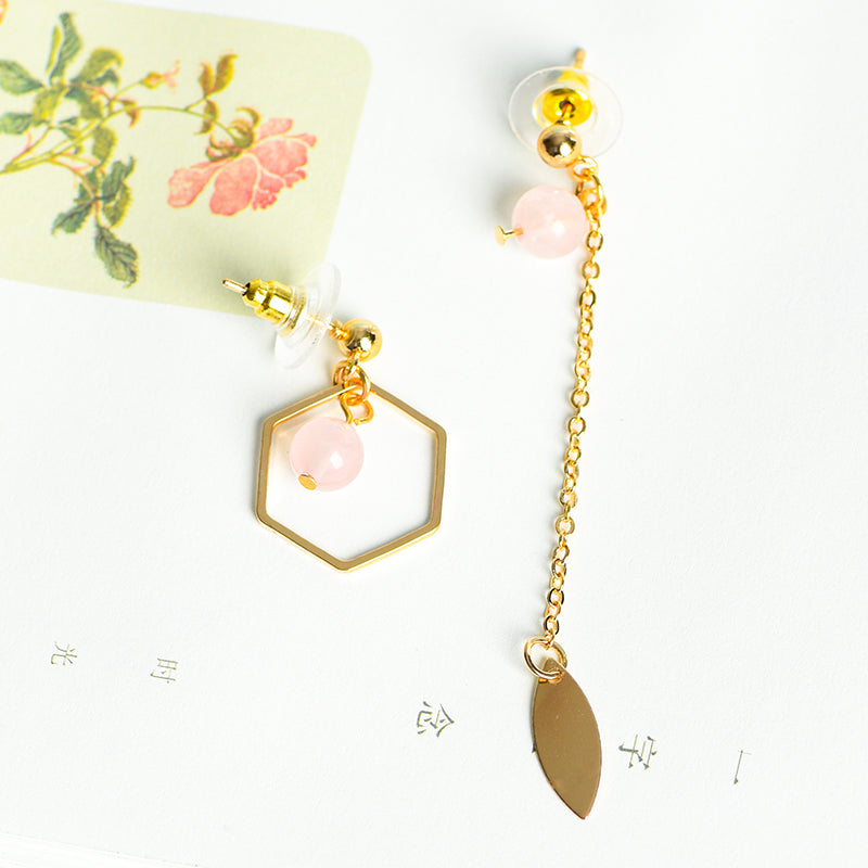 Hexagon Leaf Earring