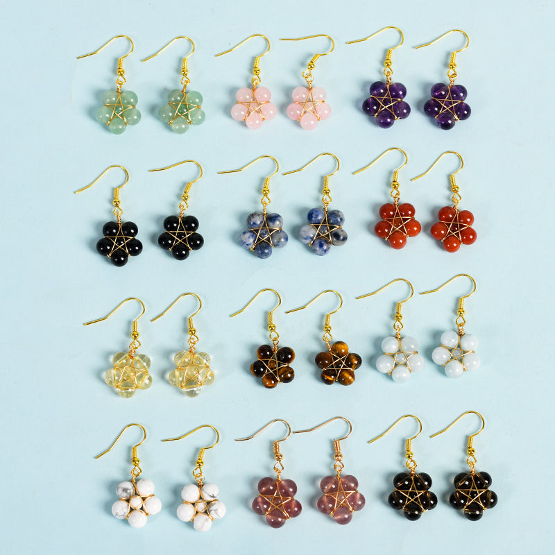 Bead Flower Earring