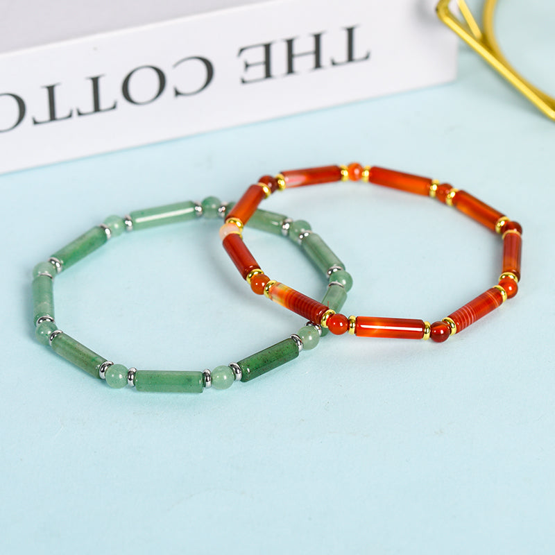 Round tube Beads Bracelet