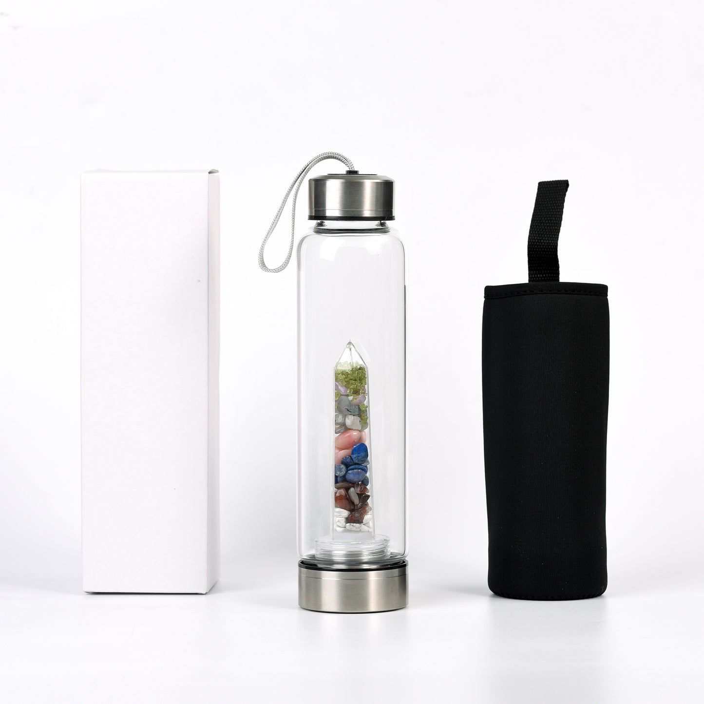 Chips Tower Energy Water Bottle（Sliver Cap）