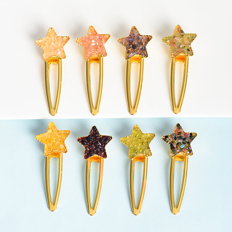 crystal star hairpin