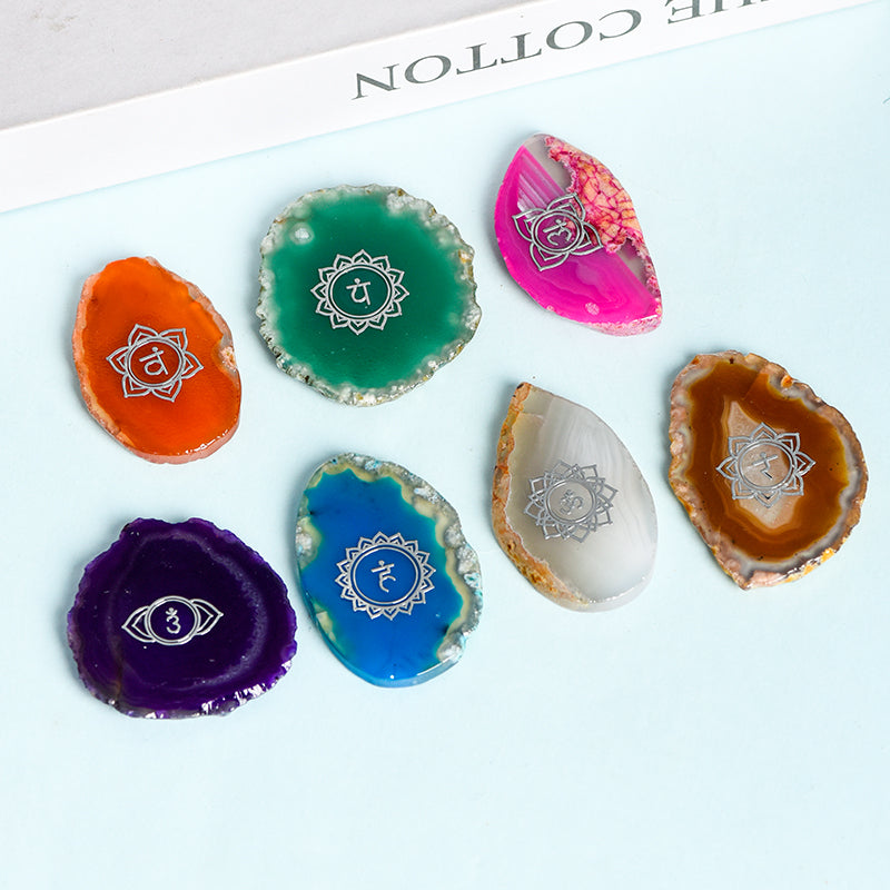 Seven Chakra Agate Set