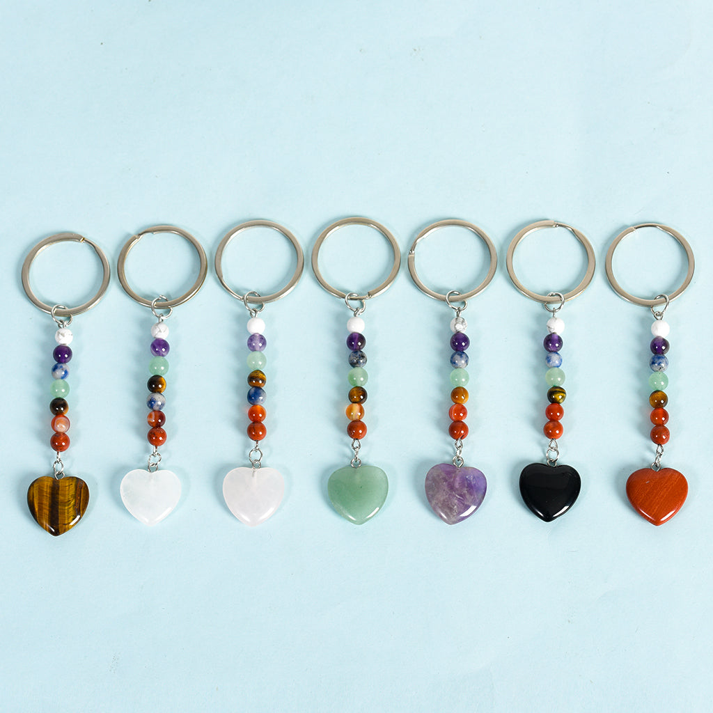 seven chakras keychain