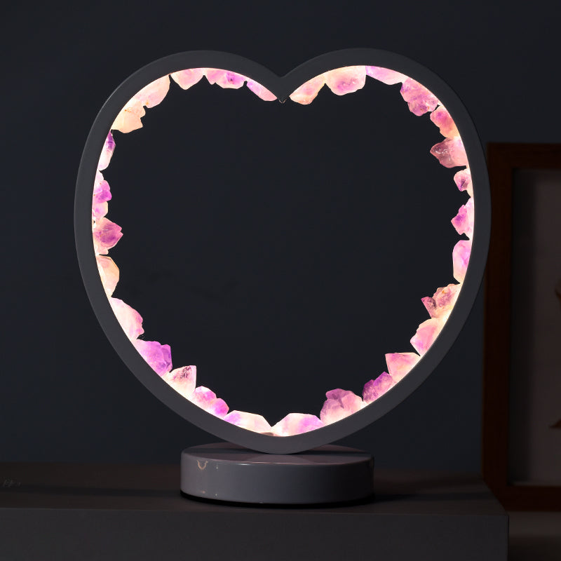 Round Heart Shaped Night Light