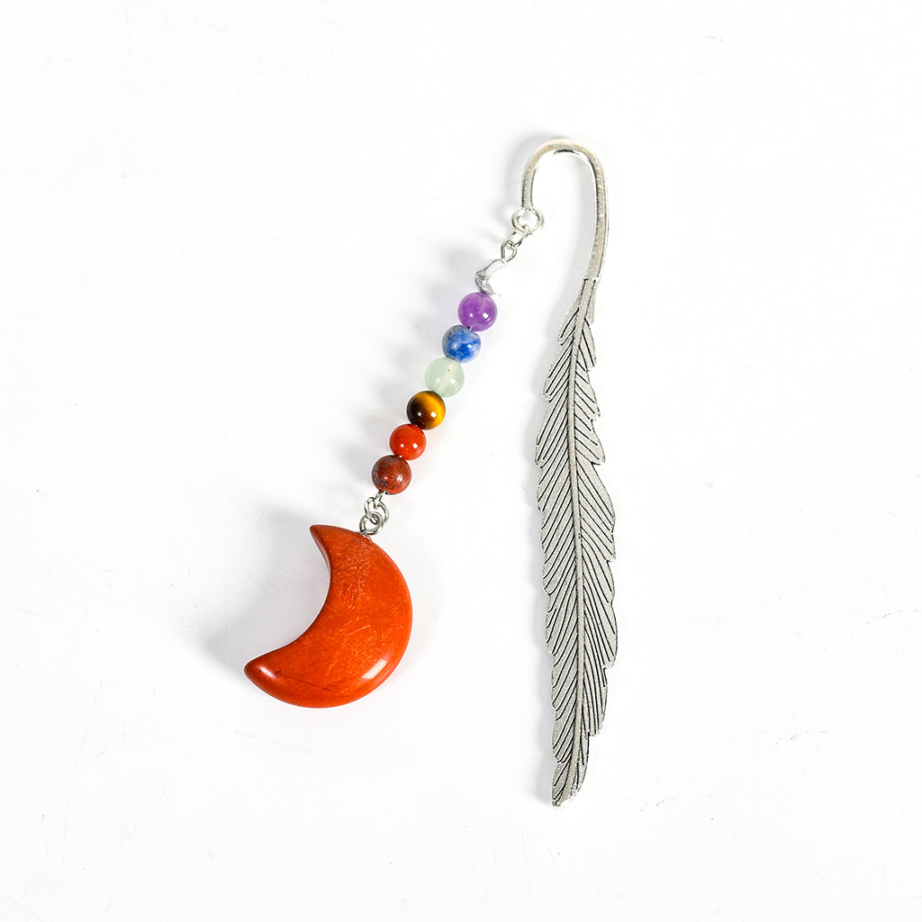 seven chakras Moon Feather Bookmark