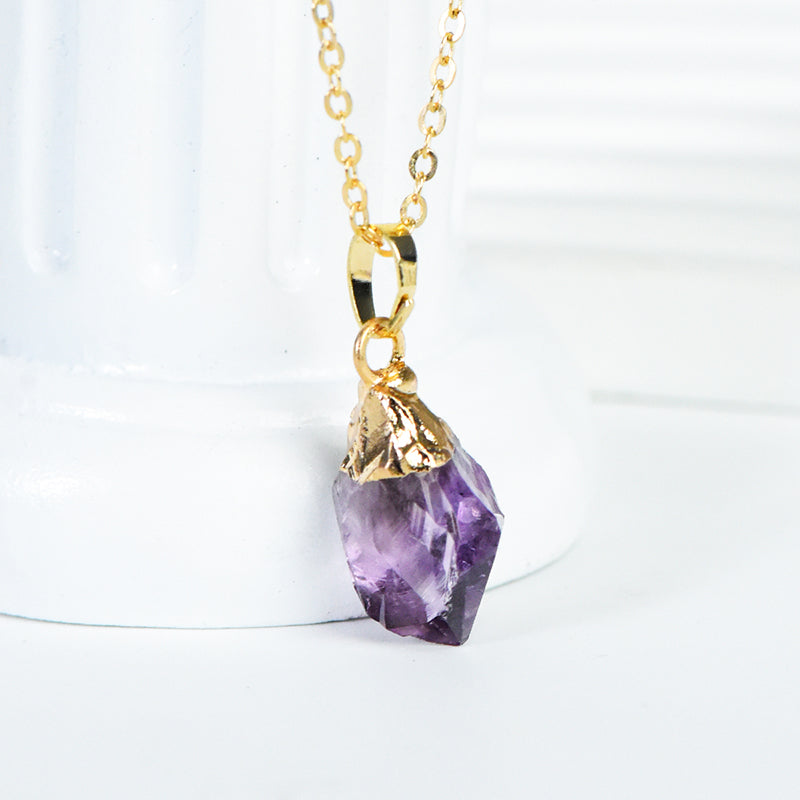 Gilded Amethyst Pendant