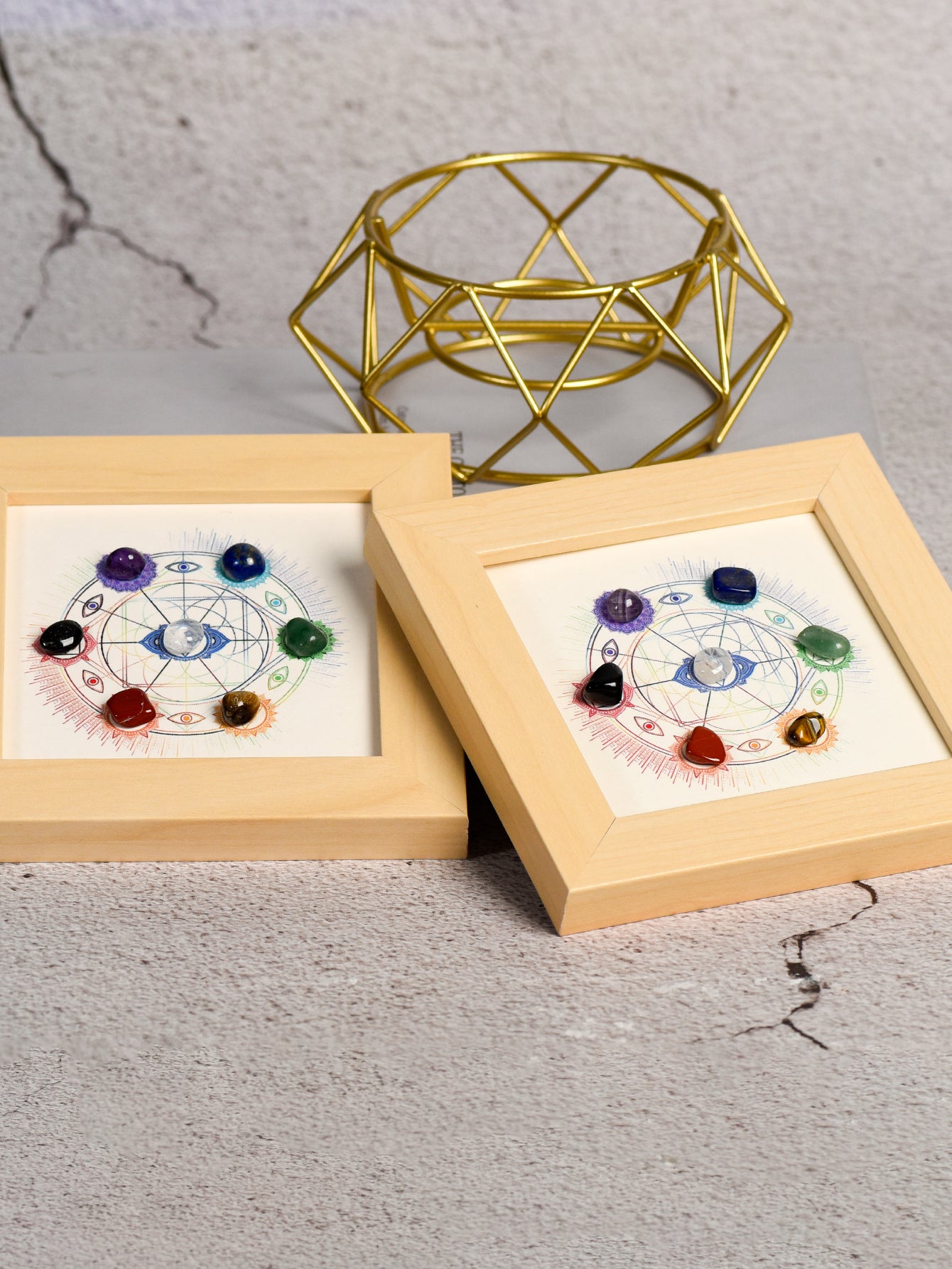 Square Seven Chakras Frame