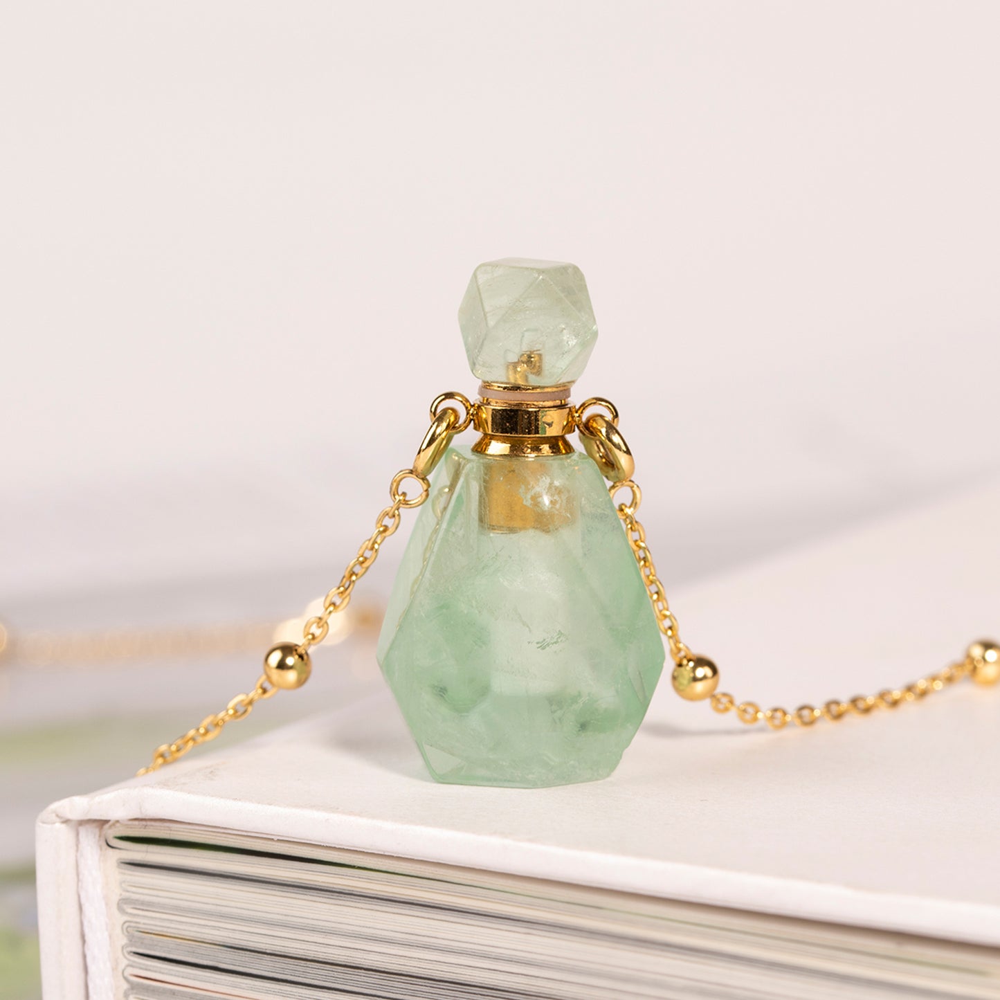 Crystal Perfume Bottle Pendant