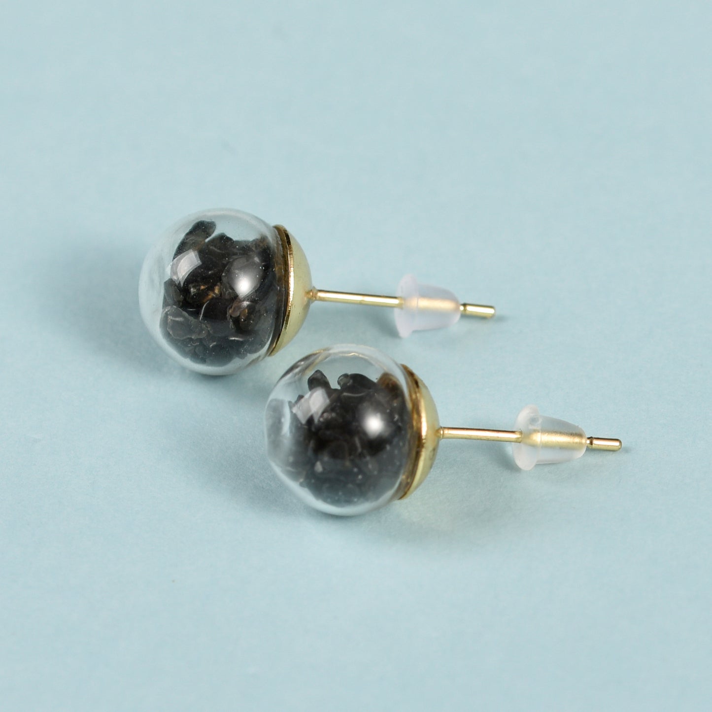 Chips Glass Ball Earrings