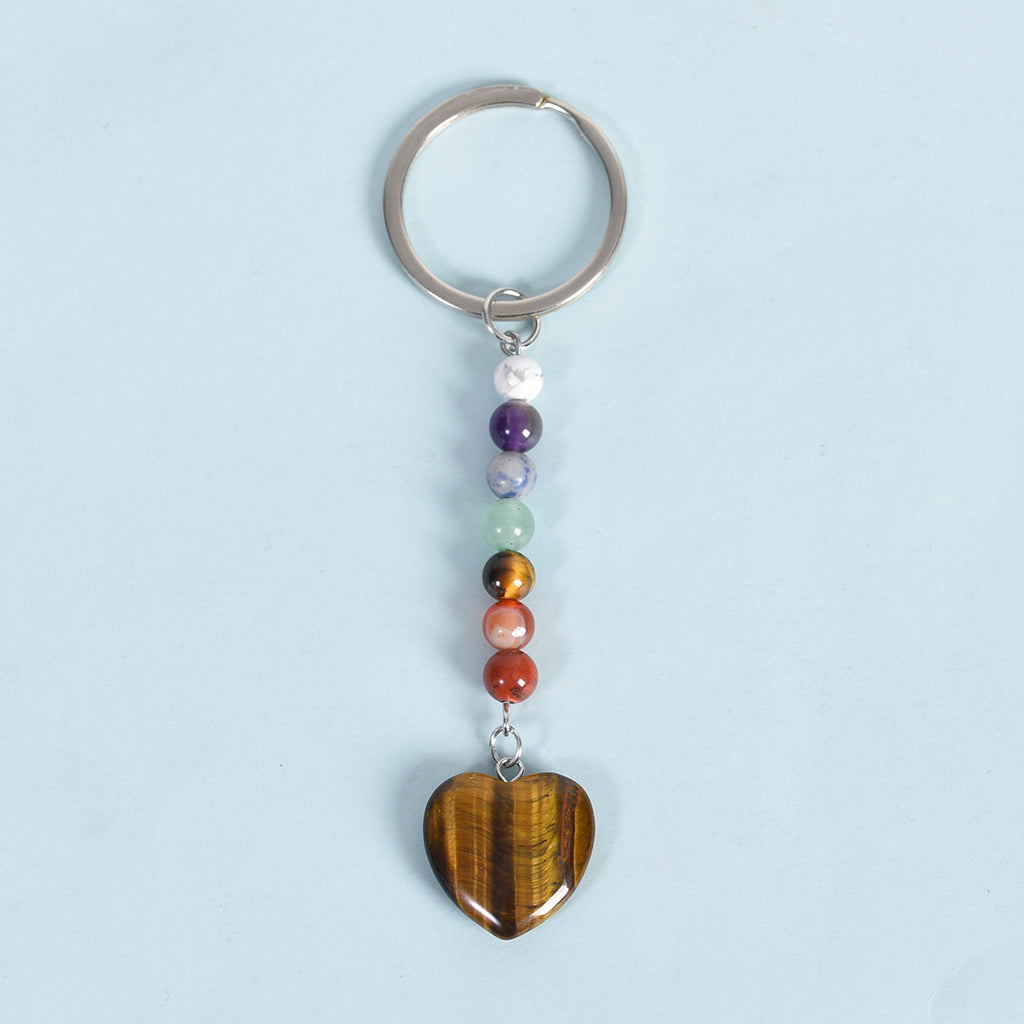 seven chakras keychain