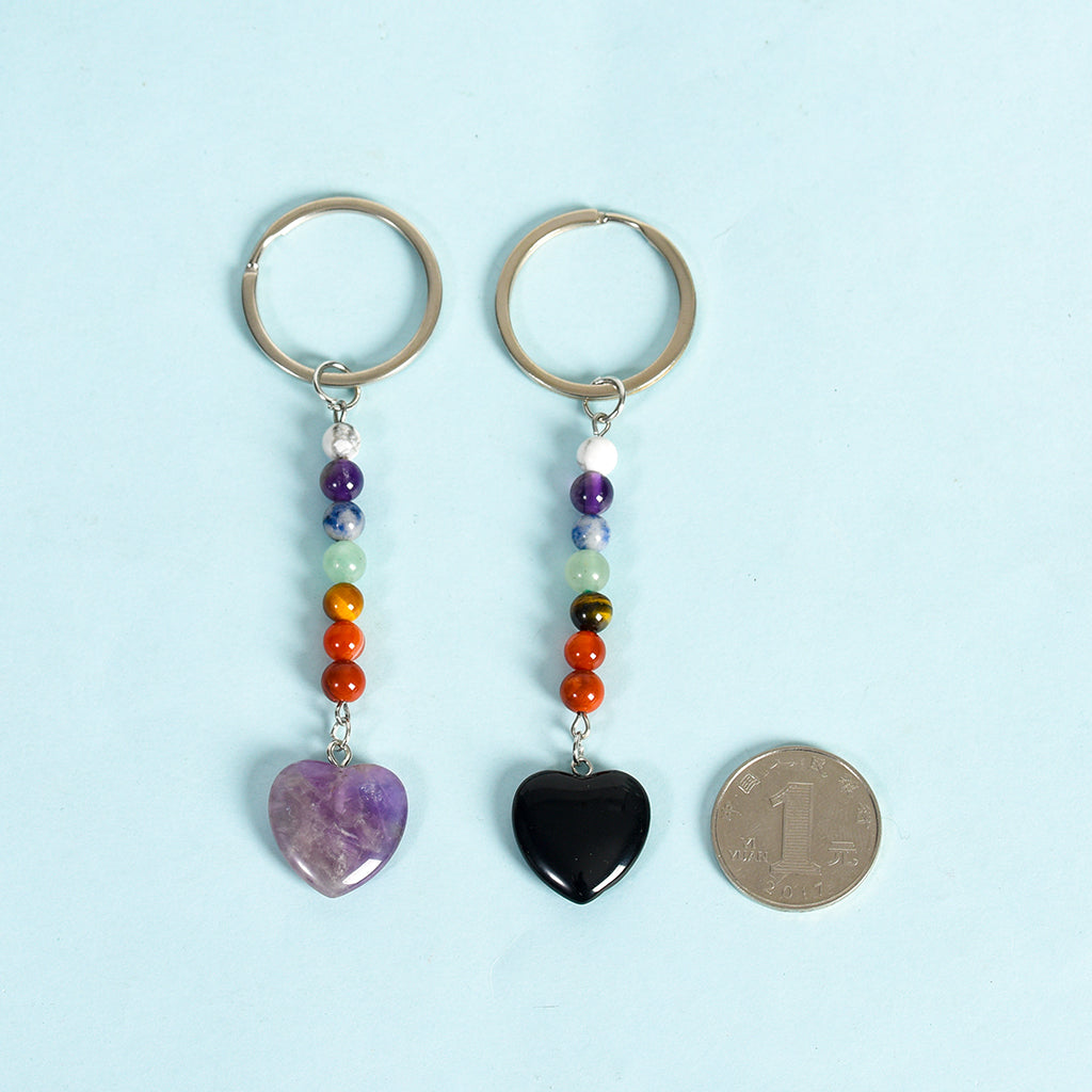 seven chakras keychain