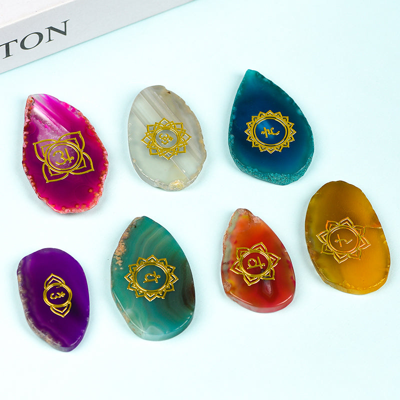 Seven Chakra Agate Set