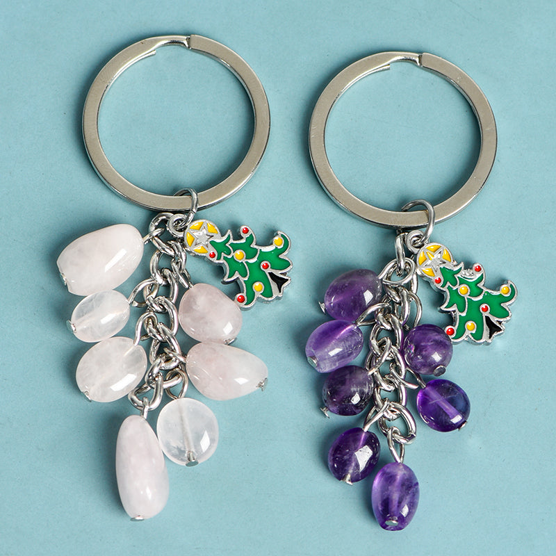 Grape Christmas Keychain