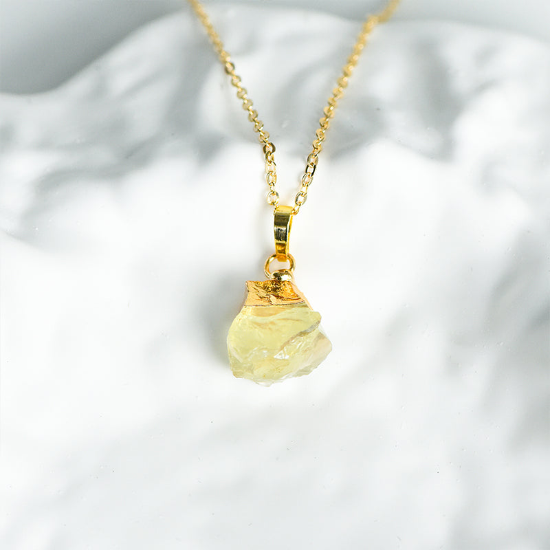 Gilded Raw Pendant