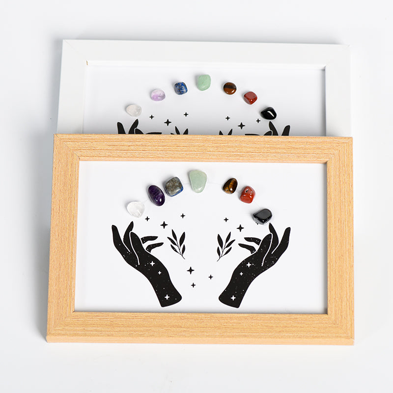 Pair Of Hands Seven Chakras Frame