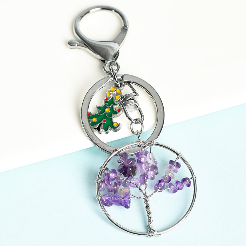 Tree of Life Christmas Keychain