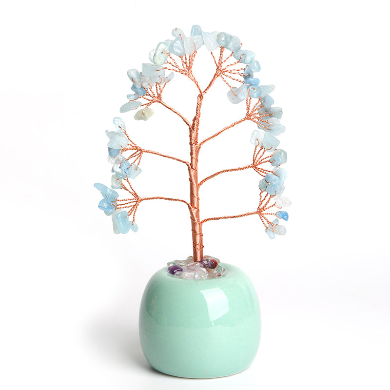 Apple Vase Crystal Tree