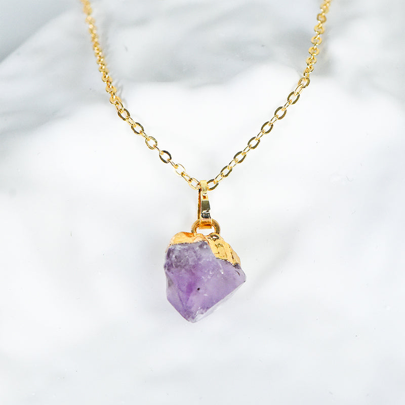 Gilded Amethyst Pendant