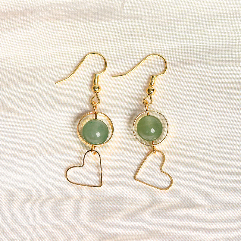 Circle Heart Earring