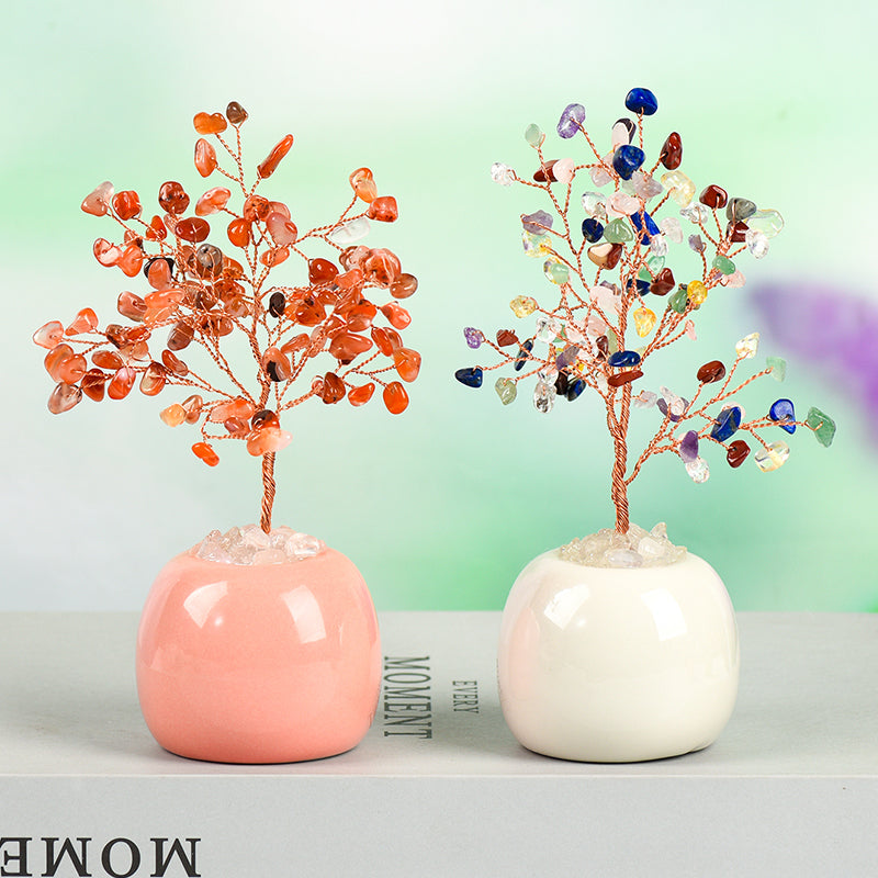 Apple Vase Crystal Tree