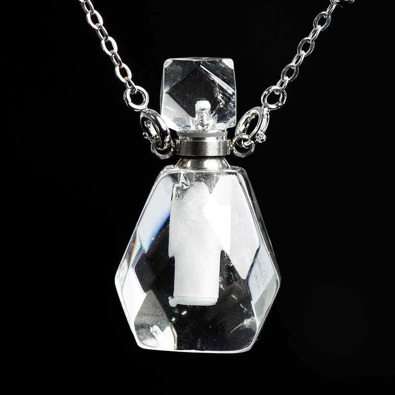 Crystal Perfume Bottle Pendant