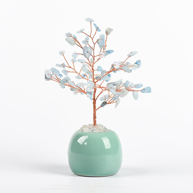 Apple Vase Crystal Tree