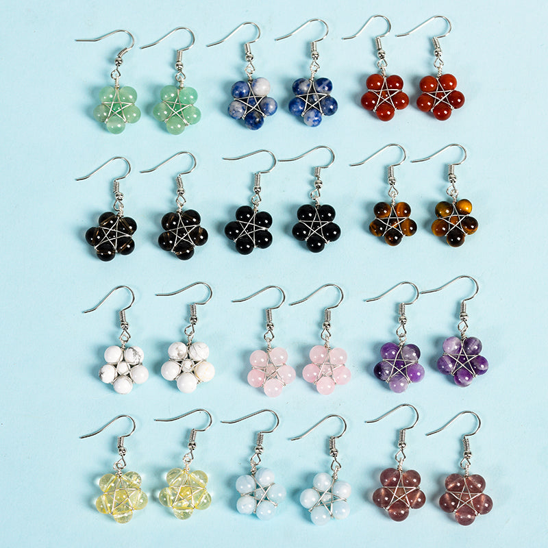 Bead Flower Earring